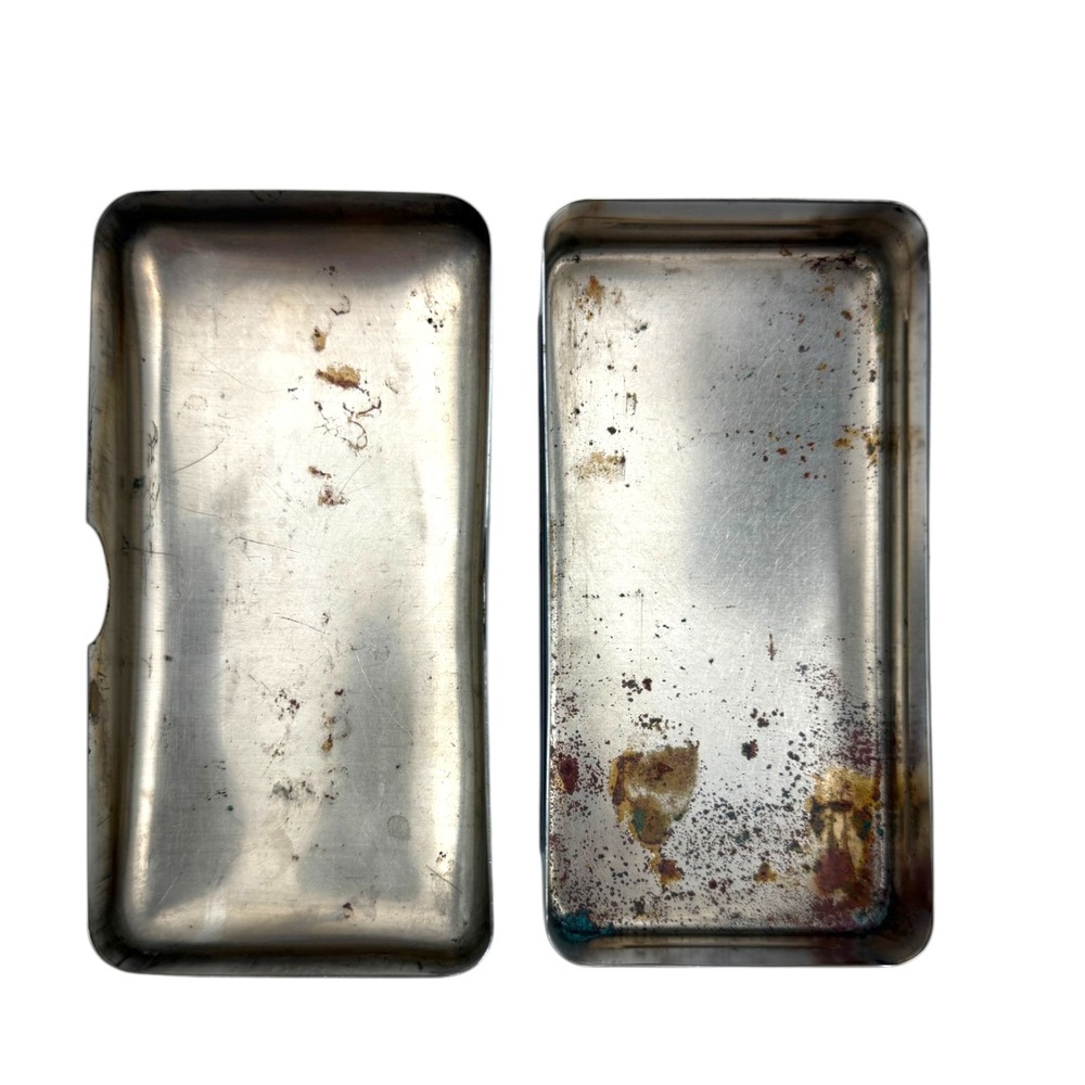 Mens Vintage Travel Toiletry Dopp Kit with Chrome Accessories - Picture 13 of 16